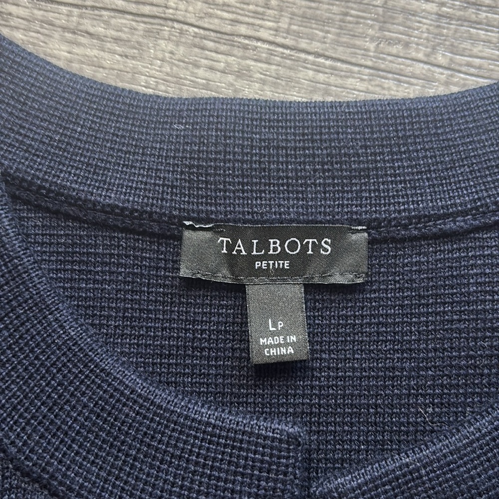 Talbots Double Breasted Stand Collar Sweater Jack… - image 7